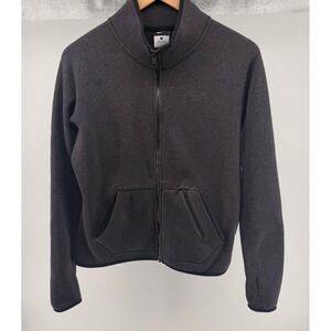Nike Therma Fit Full Zip Jacket Dark Gray Heather Long Sleeve Athletic Women L